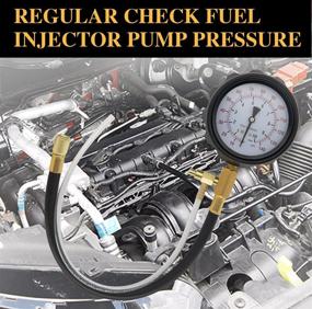 img 3 attached to Updated TU-114 Fuel Pressure Gauge Kit: 0-140 PSI Pump & Injection Tester for Gasoline Tools