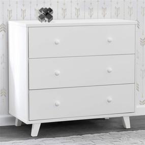 img 2 attached to 🌟 Delta Children Ava 3-Drawer Dresser with Changing Top in White - Greenguard Gold Certified