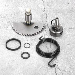 img 3 attached to 🛵 Suuonee Starter Start Kit: High-Quality Aluminum Kick Start Shaft & Gear Assembly Set for GY6 50CC 80CC 139QMB Scooter Moped