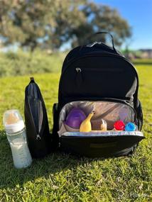 img 1 attached to 👜 LOLA & ROAM Nylon Diaper Bag Backpack and Accessories: The Ultimate Solution for Stylish Moms