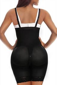 img 3 attached to YIANNA Tummy Control Fajas Colombianas Shapewear: Body Shaper With Thigh Slimmer, Butt Lifter And Zipper Crotch For Women