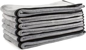 img 4 attached to Premium Plush Cloths for Auto - 6-Pack, 16-in x 24-in, Microfiber by Zwipes