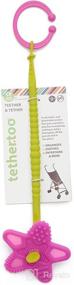 img 2 attached to 👶 Chewbeads Baby Tethertoo (Chartreuse) - Teething Relief & Sensory Stimulation Travel Accessory - 100% Silicone