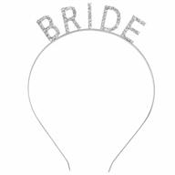 kicosy bride tiara bride to be headband bride headband bachelorette party headband bridal shower headband wedding gift for women and girls bride headpiece hair accessories (rhinstone &silver) logo