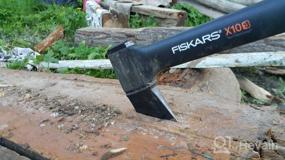 img 11 attached to 🪓 FISKARS X10-S Топор для плотника в стильном черно-оранжевом цвете - Высокопроизводительный инструмент для резки дерева.