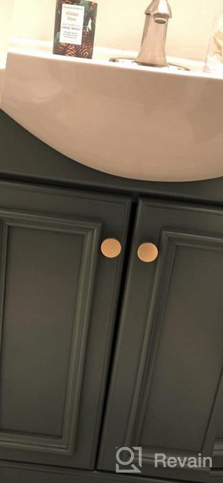 img 1 attached to Upgrade Your Cabinets With Goldenwarm Brushed Gold Knobs - 25 Pack Champagne Gold Modern Hardware For Dressers, Closets, And More - LS5310GD review by Nuntawat Bridges