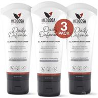 👵 medcosa adult care cream - age with grace, zinc oxide heat rash & elderly nappy treatment, daily defense skin barrier protectant - ideal for incontinence, sweat rash & disability (3 pack) logo