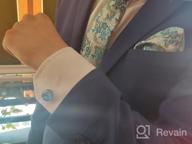 img 1 attached to Men'S Paisley Tie Set With Pocket Square And Cufflinks - CANGRON LSP8ZH review by Adam Hutchinson