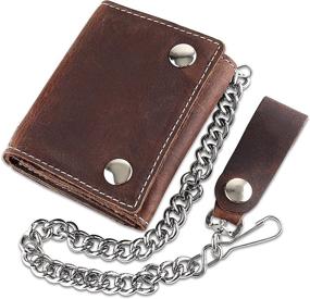 img 4 attached to Blocking Tri Fold Vintage Cowhide Tc315 Solid Men's Accessories - Wallets, Card Cases & Money Organizers