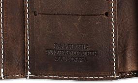 img 1 attached to Blocking Tri Fold Vintage Cowhide Tc315 Solid Men's Accessories - Wallets, Card Cases & Money Organizers