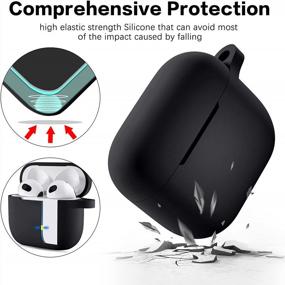 img 2 attached to Protect Your AirPods 3 In Style With Hamile Silicone Case Cover & Keychain