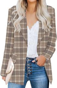 img 2 attached to 👩 Luvamia Women's Notched Blazer Jacket: Stylish Women's Clothing for Professional Attire by Suiting & Blazers