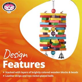 img 2 attached to Enhance Your Bird's Playtime with Super Bird Creations SB477 XL Woodpile Bird Toy