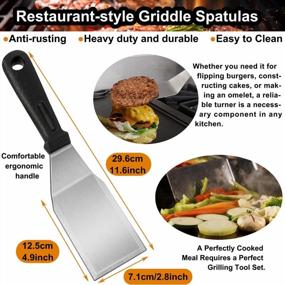img 2 attached to 9-Piece Griddle Accessories Set With Carrying Bag - Commercial Grade Hibachi Spatulas And Flat Top Grill Cooking Kit For BBQ, Teppanyaki, And Camping - By POLIGO