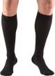 truform 20-30 mmhg compression stockings for men & women - knee high, closed toe, black 3x-large logo