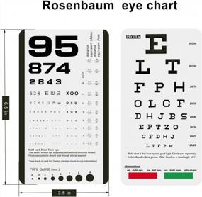 img 3 attached to Pocket Eye Chart - Snellen & Rosenbaum 2-In-1 For Optimal Vision Testing
