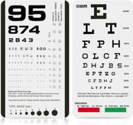 pocket eye chart - snellen &amp; rosenbaum 2-в-1 для оптимального тестирования зрения логотип