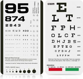 img 4 attached to Pocket Eye Chart - Snellen & Rosenbaum 2-In-1 For Optimal Vision Testing