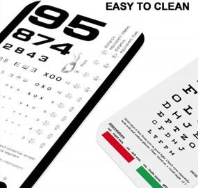 img 2 attached to Pocket Eye Chart - Snellen & Rosenbaum 2-In-1 For Optimal Vision Testing
