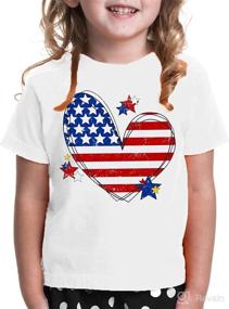 img 2 attached to Футболка с рисунком American Toddler Patriotic