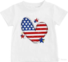 img 4 attached to Футболка с рисунком American Toddler Patriotic