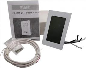 img 2 attached to HEATIT ET-72 Programmable Touchscreen Thermostat With Floor Sensor And Class A GFCI Protection.
