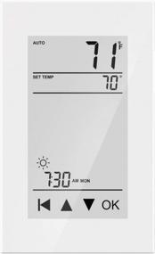 img 4 attached to HEATIT ET-72 Programmable Touchscreen Thermostat With Floor Sensor And Class A GFCI Protection.