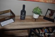 img 1 attached to 47 Inch BON AUGURE Industrial Bar Cabinet With Removable Wine Rack - Rustic Farmhouse Liquor Cabinet For Home review by Laura Pena