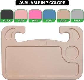 img 4 attached to 🚗 Lebogner Steering Wheel Tray - Beige Car Food Tray for Eating, Laptop, Tablet, iPad or Notebook - Auto Steering Wheel Desk Table with Hook - Fits Most Vehicles Steering Wheels - Travel Car Accessories