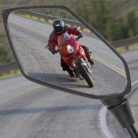 img 4 attached to Universal Motorcycle Mirrors Handlebar Compatible Motorcycle & Powersports