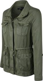 img 1 attached to Makeitmint Womens Utility Light Weight YJZ0067 BLUSH SML Women's Clothing : Coats, Jackets & Vests
