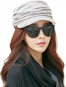 img 4 attached to 2020 Trendy Womens Cotton Beret Caps With Visor - The Perfect Addition To Your Wardrobe