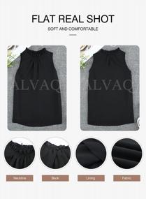 img 1 attached to Stylish Summer Halter Tops For Women: AlvaQ Chiffon Tank Shirts