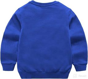 img 3 attached to 👕 DCUTERQ Kids' Crewneck Thin Sweatshirt: Stylish Cotton Pullover Tops for Boys and Girls