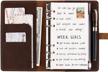 refillable genuine leather journal: handmade vintage organizer notebook for men and women logo