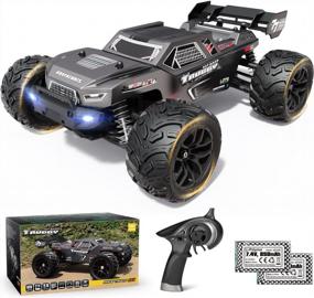 img 4 attached to Experience Thrilling Off-Road Adventures With HAIBOXING 1:18 Scale RC Car 18868 – High-Speed Waterproof All Terrain Truck For Kids And Adults. Two Batteries Provide 40 Minutes Of Non-Stop Playtime!