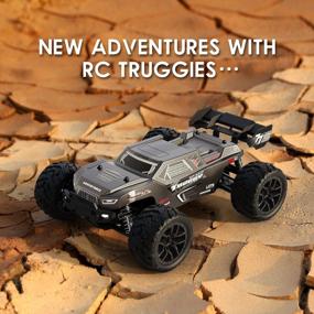img 2 attached to Experience Thrilling Off-Road Adventures With HAIBOXING 1:18 Scale RC Car 18868 – High-Speed Waterproof All Terrain Truck For Kids And Adults. Two Batteries Provide 40 Minutes Of Non-Stop Playtime!