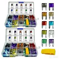 🚗 muhize 240 pcs car blade mini fuses assortment kit - replacement for car rv suv truck camper (2a 3a 5a 7.5a 10a 15a 20a 25a 30a 35a) logo