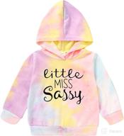 👧 toddler baby girl little miss sassy hoodie top - long sleeve pullover for fall winter outfits logo