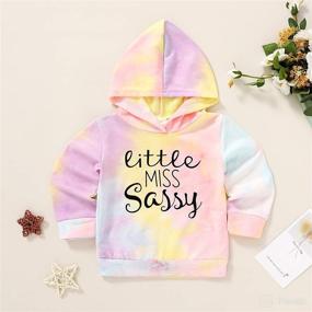 img 3 attached to 👧 Toddler Baby Girl Little Miss Sassy Hoodie Top - Long Sleeve Pullover for Fall Winter Outfits