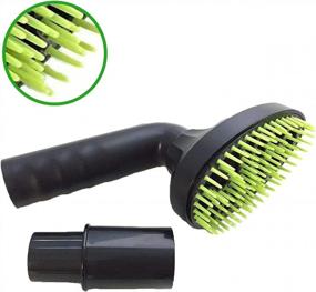 img 3 attached to Universal Adapter Pet Hair Brush Nozzle Attachment for Vacuum Cleaner - Fits 1.25 inch Diameter with 1.38 inch Hose Size - Perfect Grooming Tool!