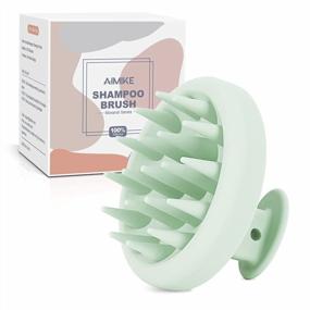 img 4 attached to AIMIKE Scalp Massager Shampoo Brush, Soft Silicone Hair Scrubber For Washing Hair, Dandruff Removal & Scalp Scrubber Hair Growth Stimulator, Scalp Brush/Exfoliator Brush On Dry & Wet Scalp - Green