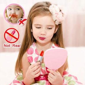 img 1 attached to WenToyce 19-Piece Pretend Makeup Kit For Kids - Spark Imagination With Non-Toxic Cosmetic Set