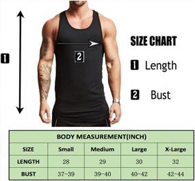 img 1 attached to Upgrade Your Gym Style With Magiftbox Men'S Longline Workout Tank Top T04