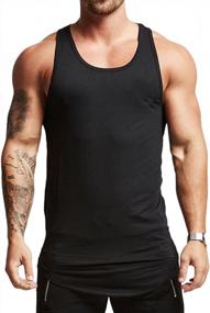 img 4 attached to Upgrade Your Gym Style With Magiftbox Men'S Longline Workout Tank Top T04