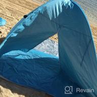 картинка 1 прикреплена к отзыву ICorer Extra Large 3-4 Person Beach Cabana Tent Sun Shade Shelter - Sets Up In Seconds, Blue 78.7" L X 47.2" W X 51.2" H от Farhad Cantu