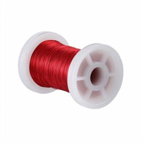 img 2 attached to BNTECHGO 34 AWG Magnet Wire - Enamel Copper Winding Wire - 2Oz Spool Coil Red For Transformers And Inductors - Temperature Rating 155℃
