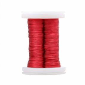 img 1 attached to BNTECHGO 34 AWG Magnet Wire - Enamel Copper Winding Wire - 2Oz Spool Coil Red For Transformers And Inductors - Temperature Rating 155℃