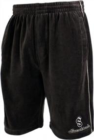 img 3 attached to Cozy And Comfortable: Velour Shorts For Absolute Comfort