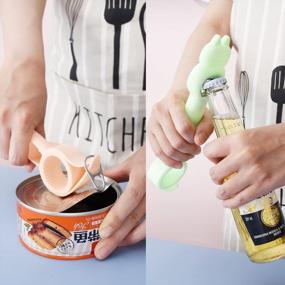 img 1 attached to Pink Multi-Functional Jar Opener - Easy Grip For Weak Hands, Seniors & Kids With Arthritis